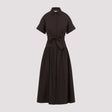 MAX MARA Cotton Popeline Long Dress for Men - SS25 Collection