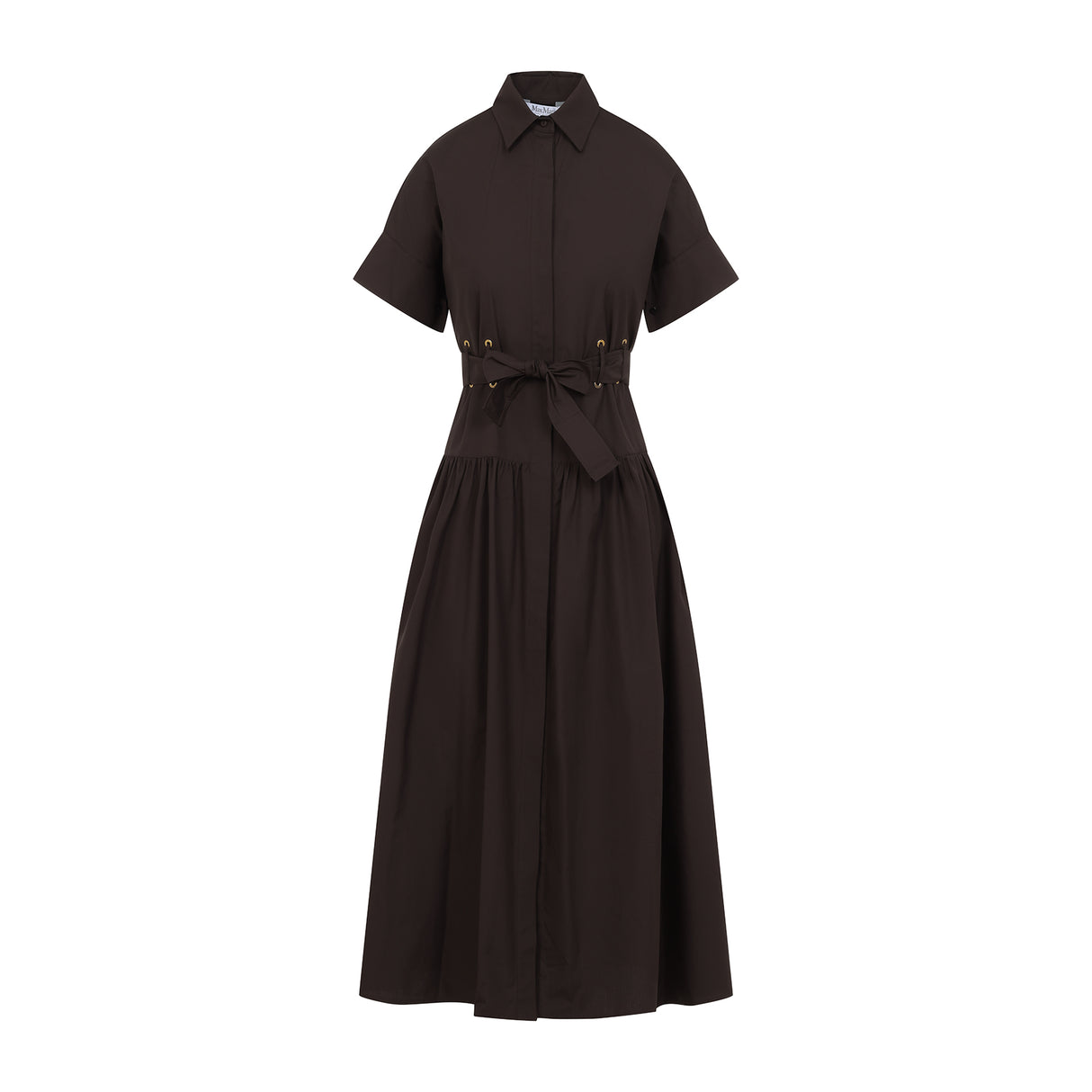 MAX MARA Cotton Popeline Long Dress for Men - SS25 Collection