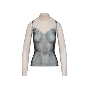 BALENCIAGA Mini Trompe L'Oeil Lingerie Top