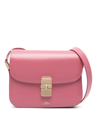 A.P.C. Grace Mini Leather Handbag - 21 x 17 x 5 cm