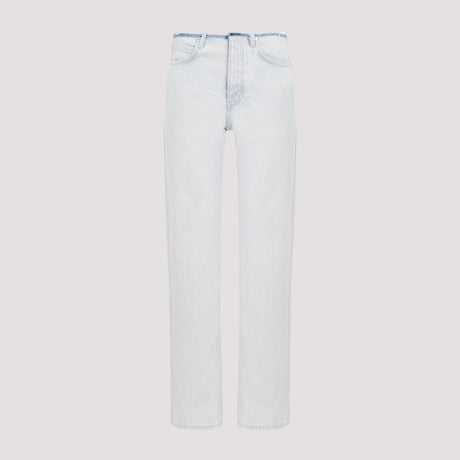 BALENCIAGA Cut Off Waistband Loose Fit Jeans