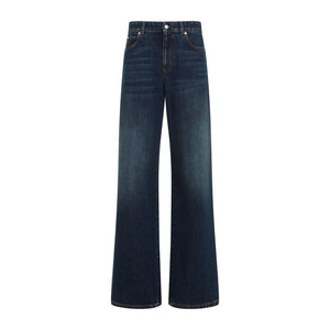 ALEXANDER MCQUEEN Cotton Jeans - Essential Fit for FW24