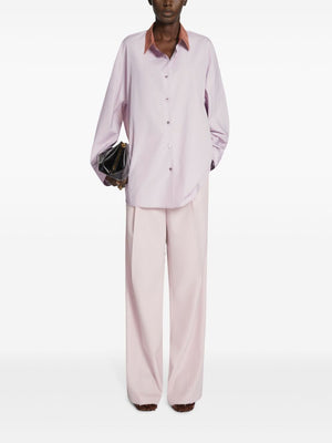 DRIES VAN NOTEN Pleated Wool Pants for Men - Loose Fit & Low Rise