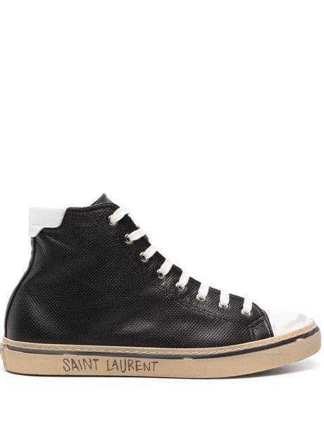 SAINT LAURENT PARIS Malibu Leather Sneakers for Women