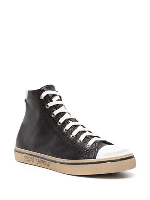 SAINT LAURENT PARIS Malibu Leather Sneakers for Women