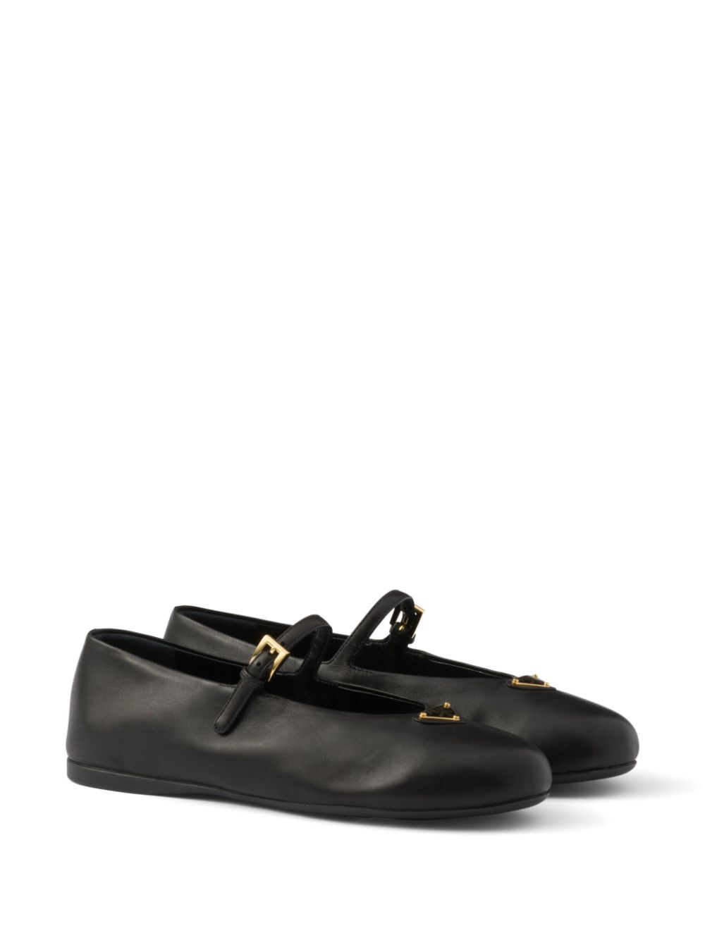 PRADA Nappa Leather Ballerinas with Strap for Men