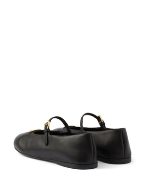 PRADA Nappa Leather Ballerinas with Strap for Men