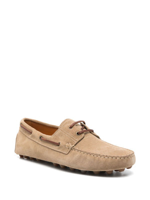 TOD`S Suede Rubber Bubble Boat Loafers for Women