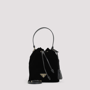 PRADA Velvet Bucket Handbag - Mini Size