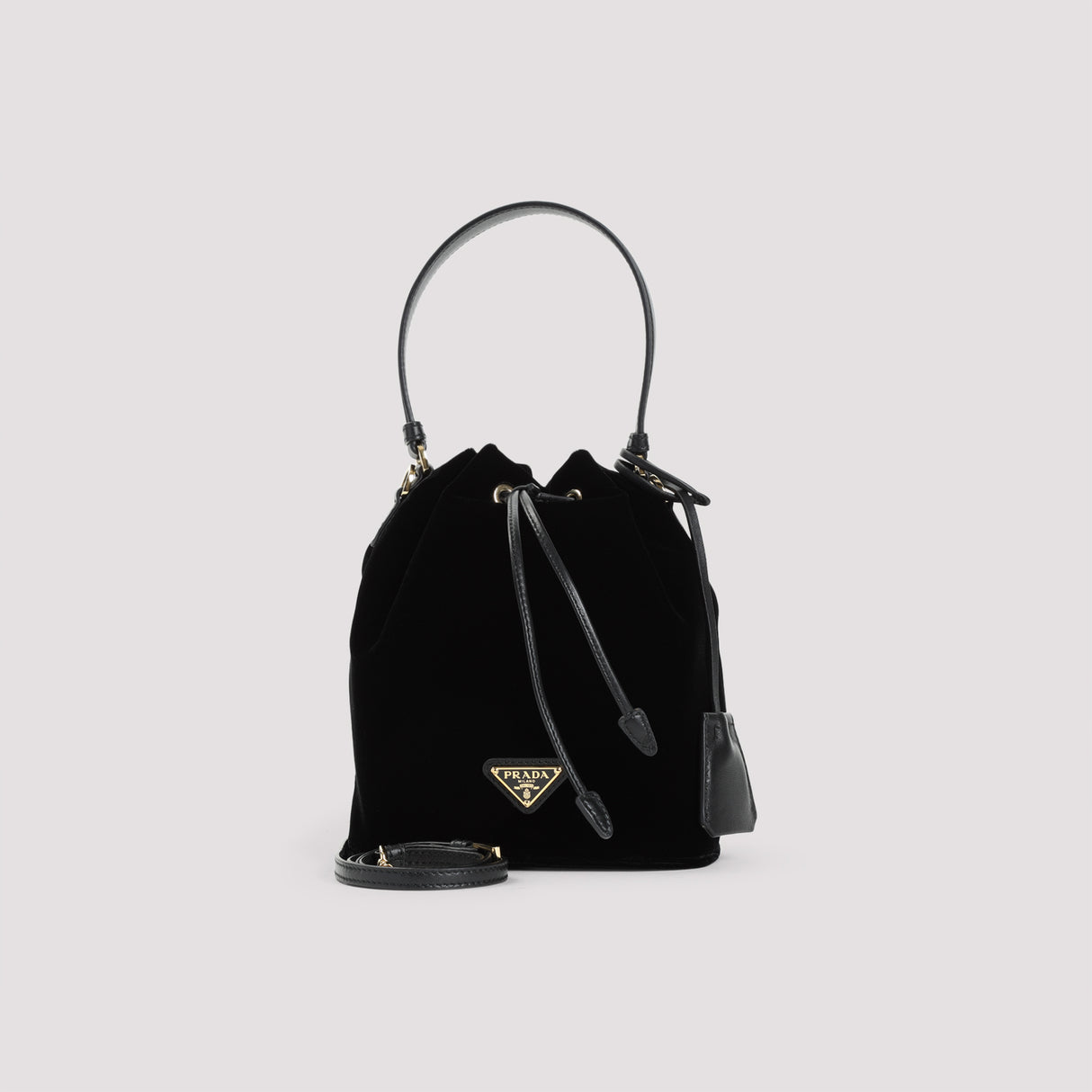 PRADA Velvet Bucket Handbag - Mini Size