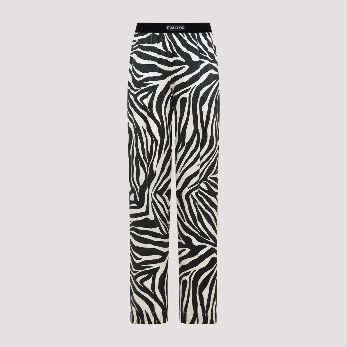 TOM FORD Zebra Print Silk Pants