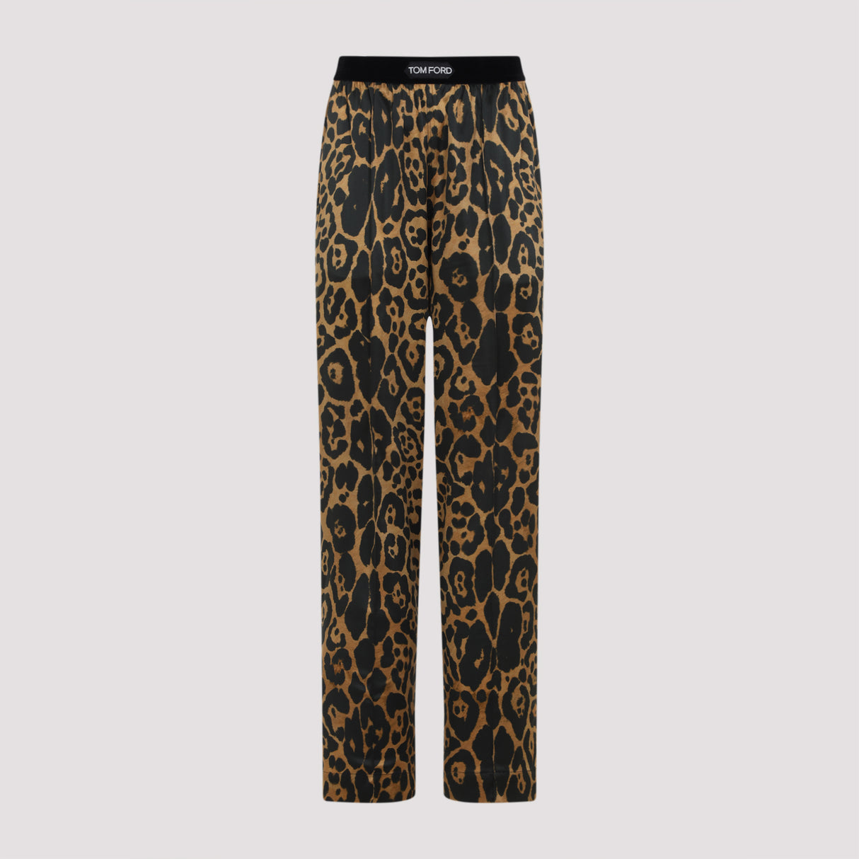 TOM FORD Leopard Print Silk Pants