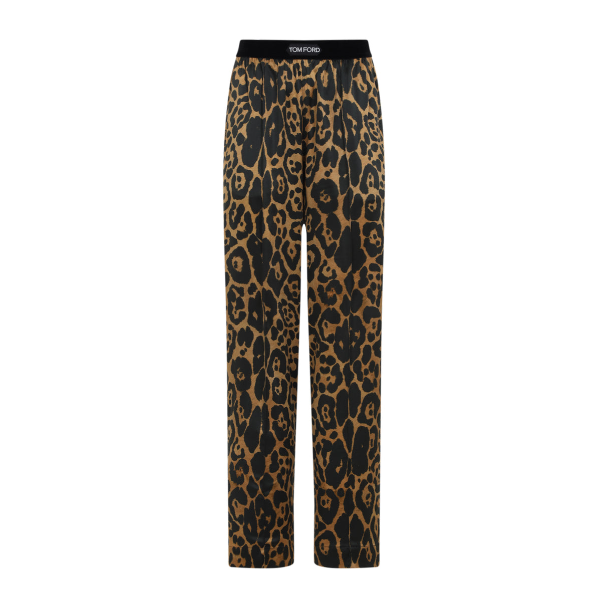 TOM FORD Leopard Print Silk Pants