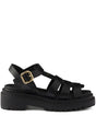 PRADA Fisherman's Leather Flatform Sandals - SS25