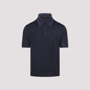 PRADA Men's Cashmere Polo for SS25