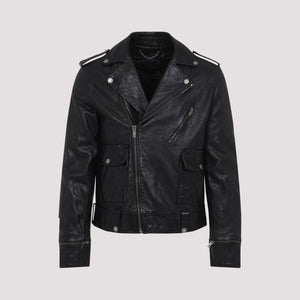 GOLDEN GOOSE Biker Jacket for Men - 100% Ovine Leather