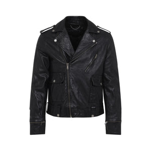 GOLDEN GOOSE Biker Jacket for Men - 100% Ovine Leather