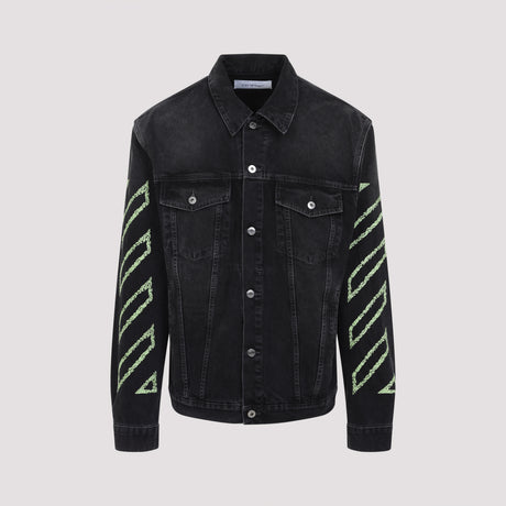 OFF WHITE Diagonal Print Skate Jacket for Men - Spring/Summer 2025