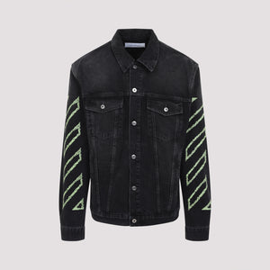 OFF WHITE Diagonal Print Skate Jacket for Men - Spring/Summer 2025