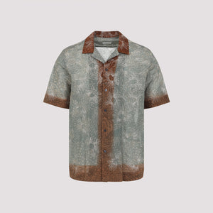 DRIES VAN NOTEN Embroidered Men's Cotton Shirt - Spring/Summer 2025