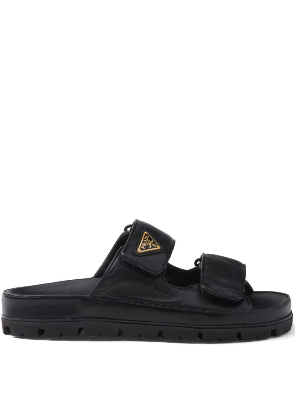 PRADA Men's Strappy Leather Sandals - SS24