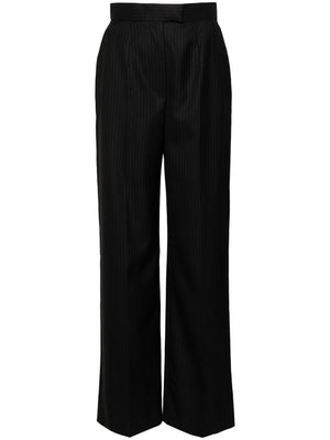 ALEXANDER MCQUEEN High-Waisted Wide Leg Wool Pants