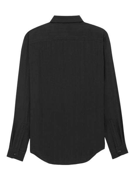 SAINT LAURENT PARIS Men's Luxe Silk Shirt