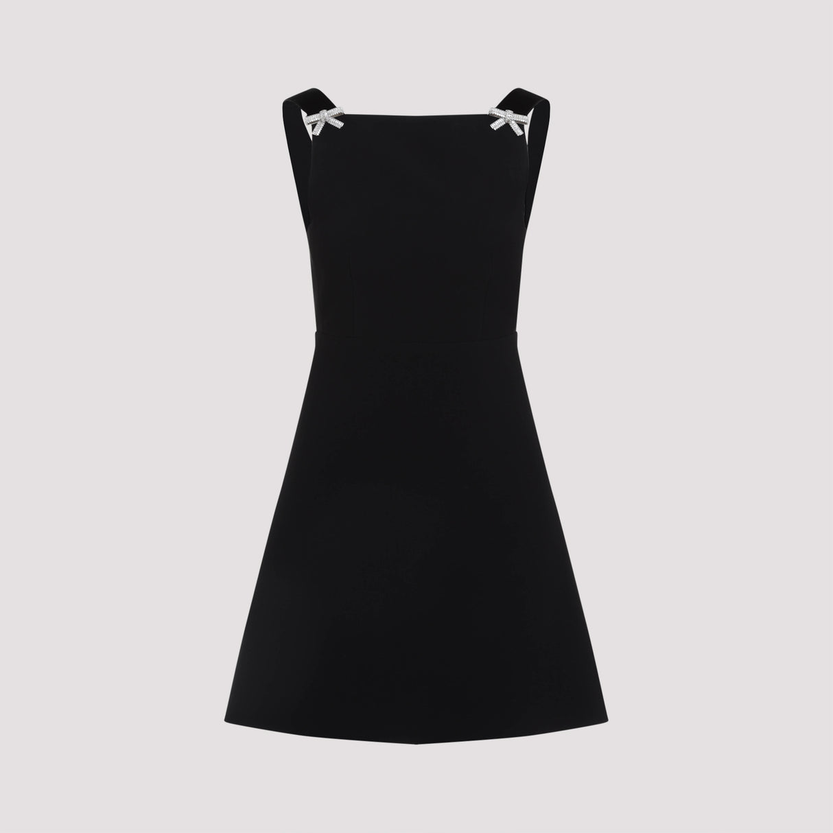 PRADA Elegant Bow Crystal Mini Dress