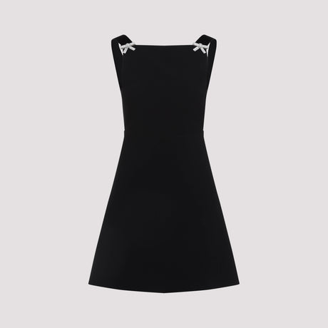 PRADA Elegant Bow Crystal Mini Dress