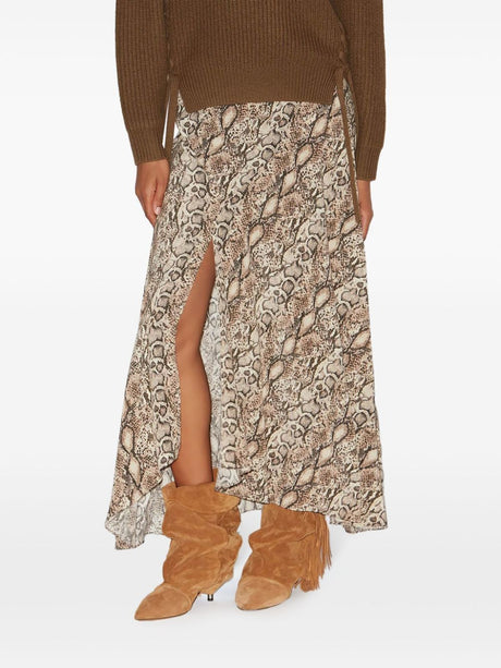 ISABEL MARANT Long Printed Silk Skirt for Men