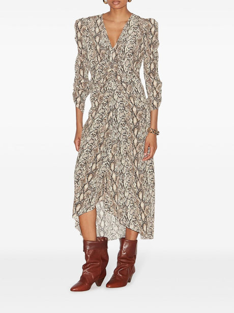 ISABEL MARANT Flowing Gathered Midi Dress for Men