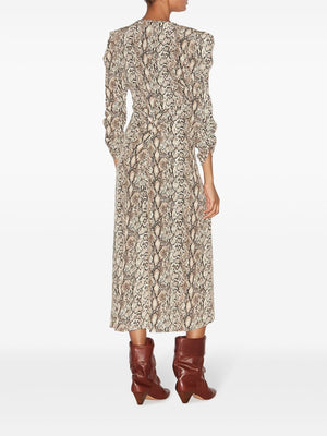 ISABEL MARANT Flowing Gathered Midi Dress for Men