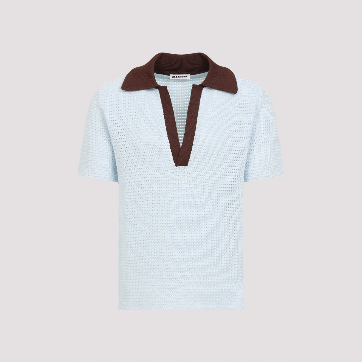 JIL SANDER Short Sleeves Knit Polo for SS25