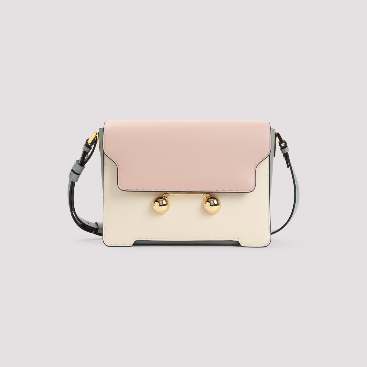 MARNI Medium Shoulder Bag with Luxe Leather Finish