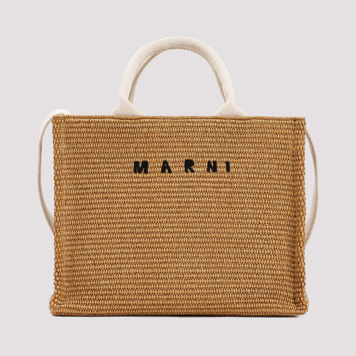 MARNI Raffia East-West Tote Handbag - 32cm x 24cm x 14cm