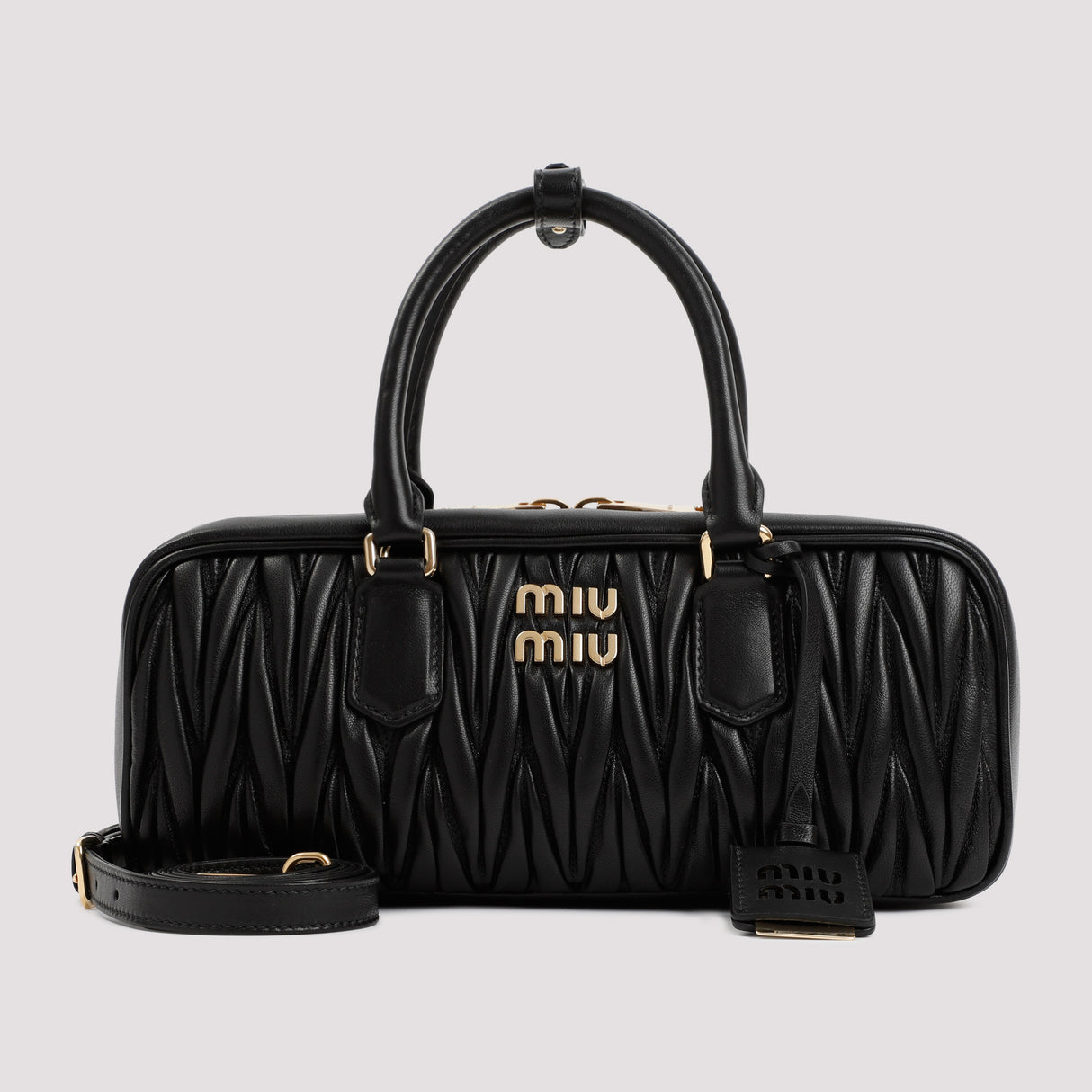 MIU MIU Matelassé Leather Handbag - 29cm x 12cm x 9cm