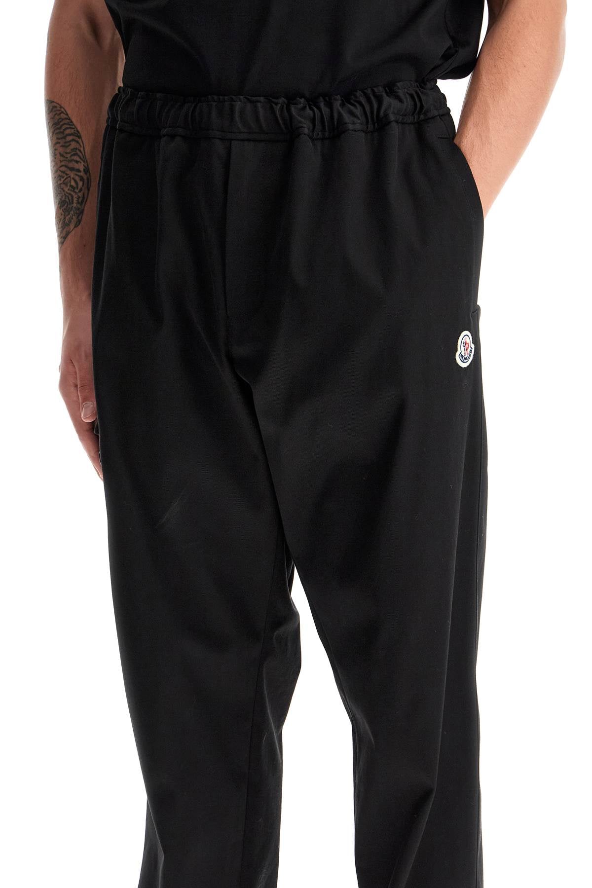 MONCLER Tapered Fit Stretch Cotton Joggers – Size L