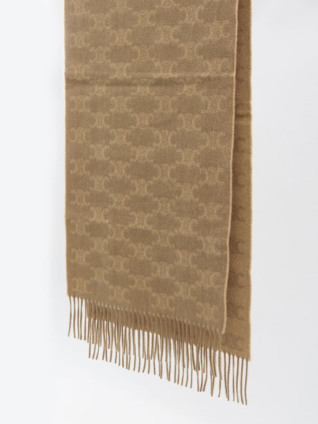 CELINE Monogram Cashmere Scarf 35x190cm