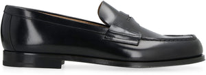 PRADA Classic Black Leather Loafers for Men