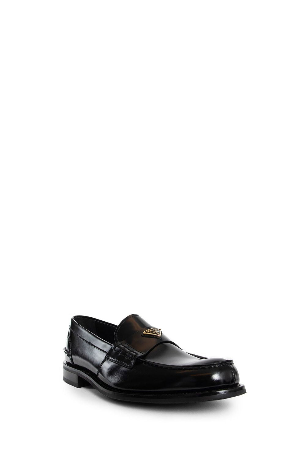 PRADA Stylish Leather Moccasins for Men - SS25 Collection