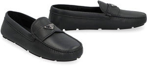 PRADA Leather Driver Loafers for Men