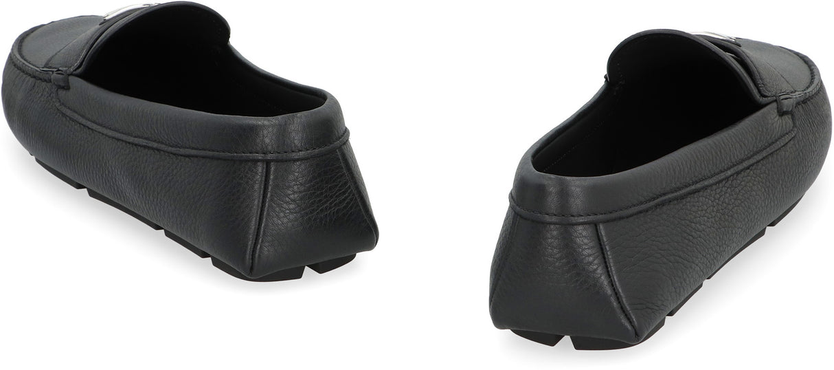 PRADA Leather Driver Loafers for Men