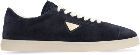 PRADA Suede Round Toe Sneakers for Men