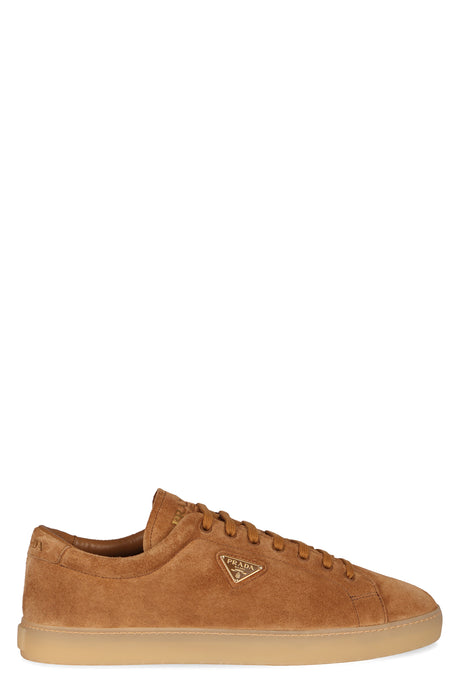 PRADA Suede Round Toe Sneakers for Men