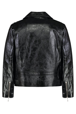 CELINE Men's Leather Biker Jacket