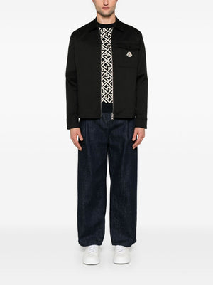 MONCLER Cotton Gabardine Mini Zip-Up Shirt Jacket