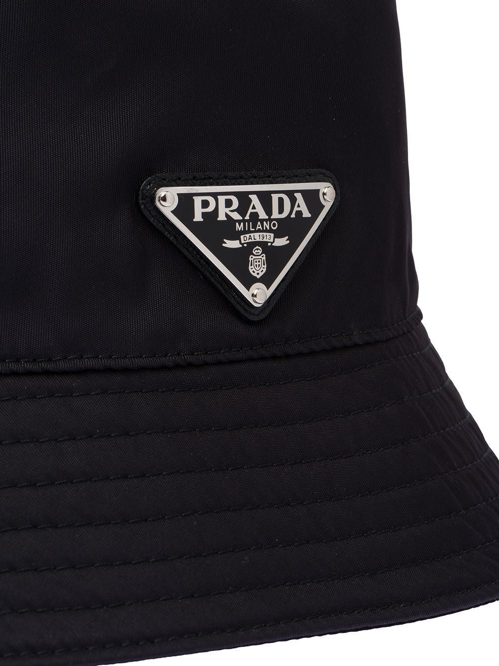 PRADA Recycled Polyamide Bucket Hat for Men