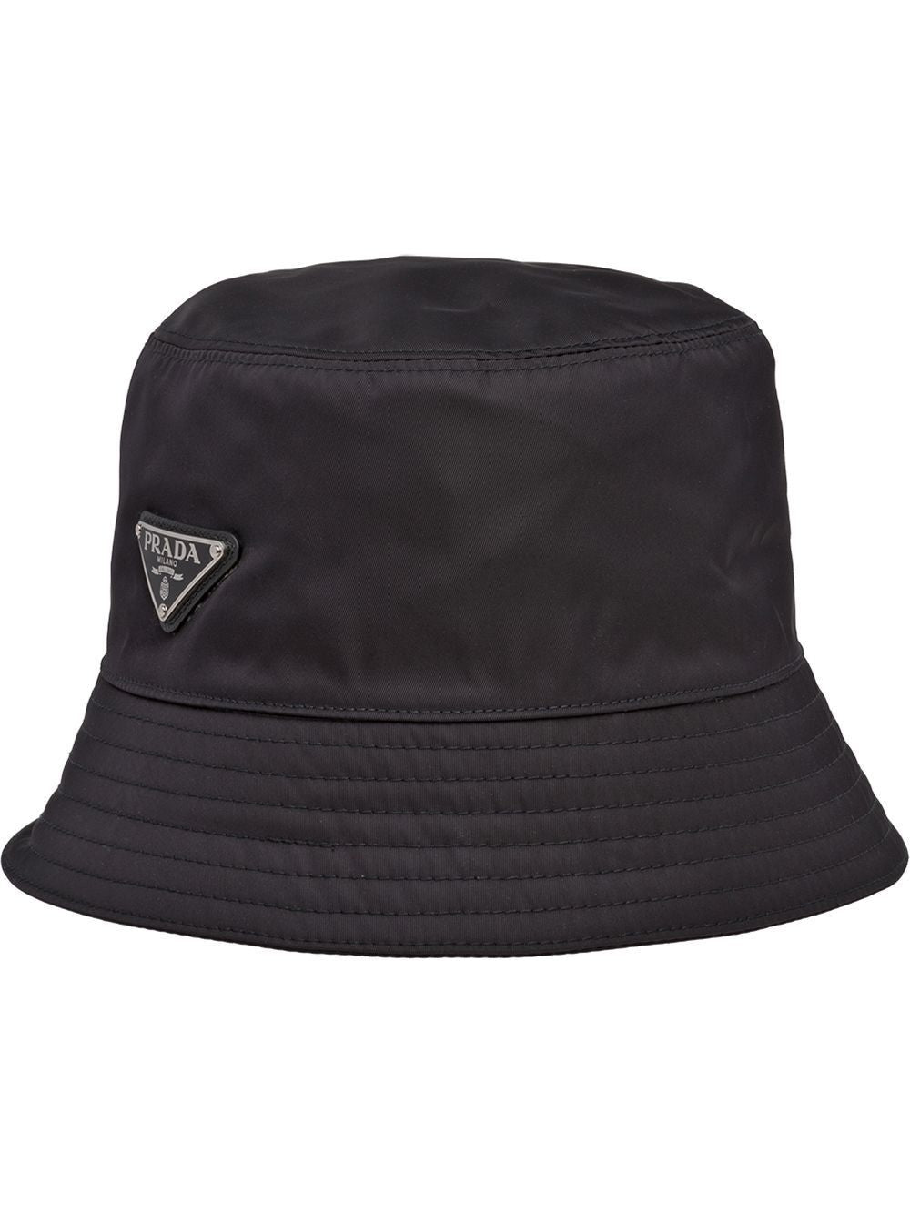 PRADA Recycled Polyamide Bucket Hat for Men