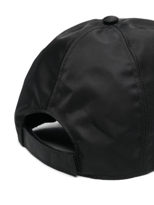 PRADA Men's Brown Re-Nylon Baseball Cap for the SS24 Season