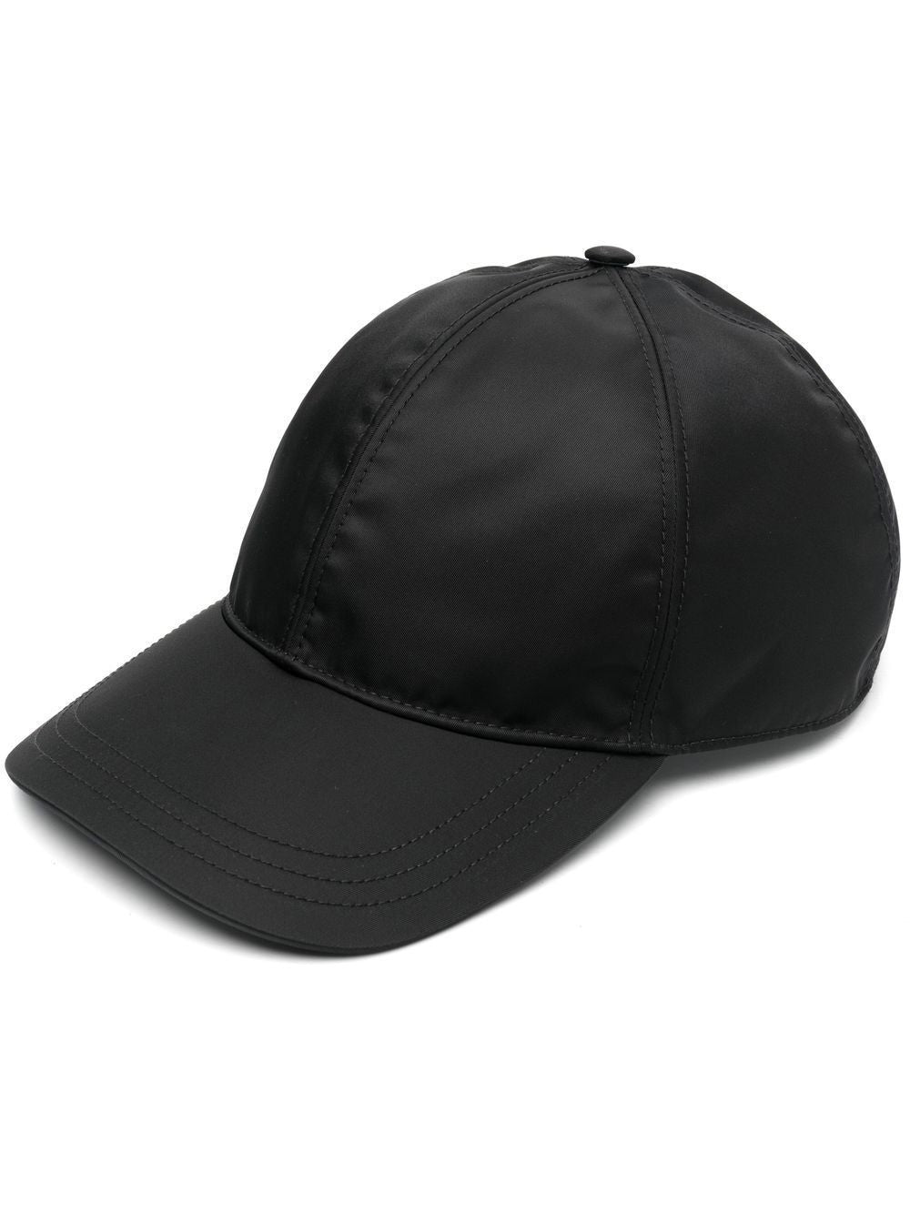 PRADA Men's Brown Re-Nylon Baseball Cap for the SS24 Season